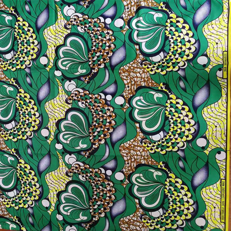 全涤仿蜡印布95克渗透印花单面双面蜡染布非洲服装蜡印布