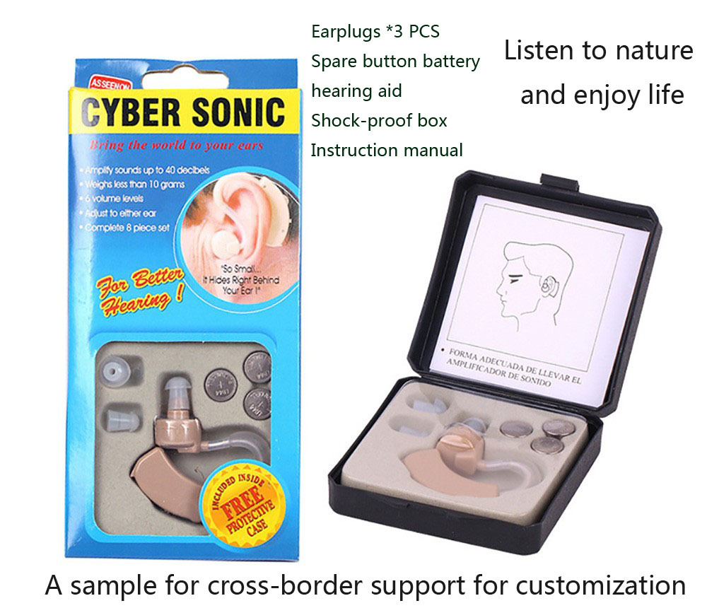 Hearing Aid Manufacturer Hearing Aids Hearing Aid Cross-Border Ear-Back Sound Amplifier Overseas English