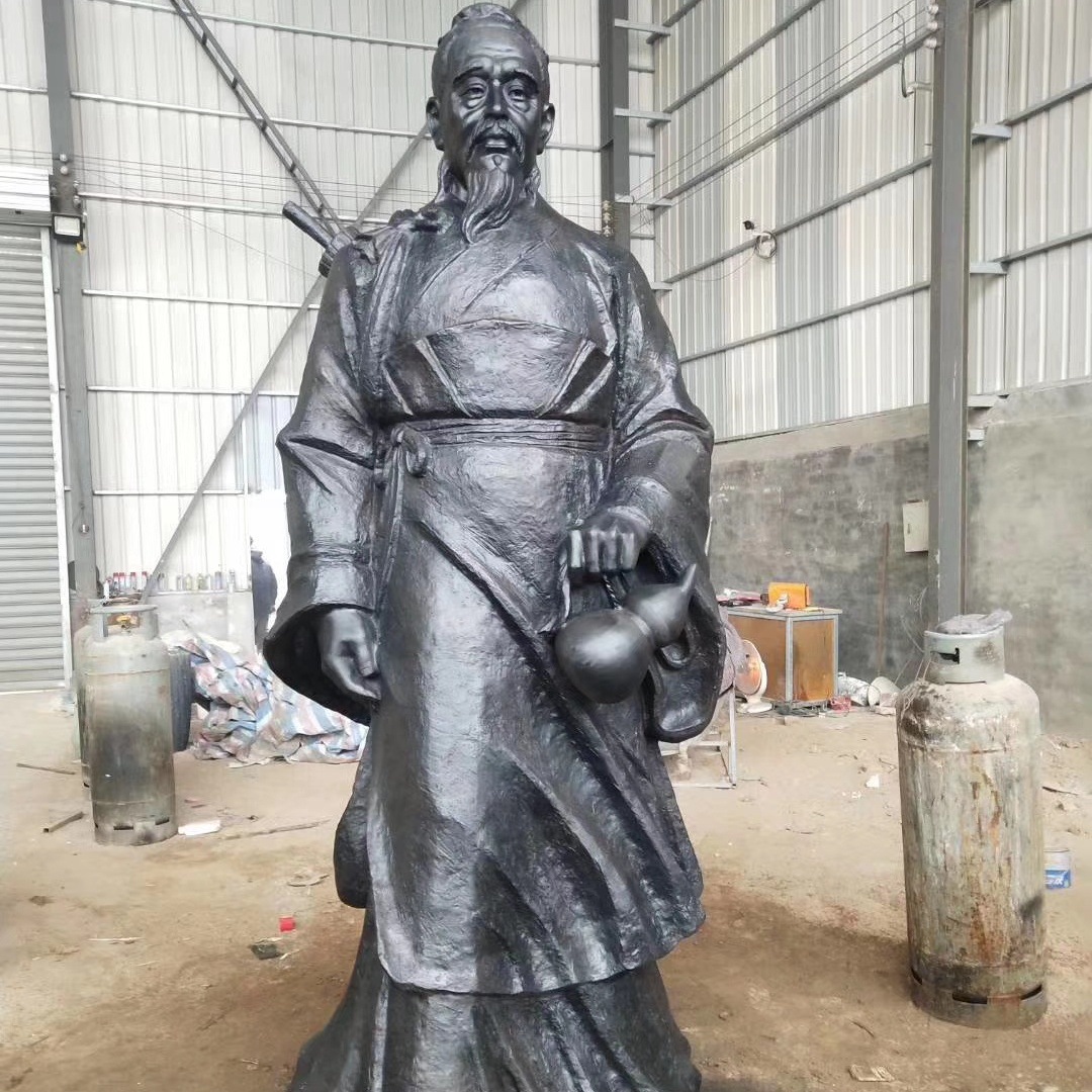 李时珍雕塑孙思邈雕像半身像古代名医华佗铜像铸铜人物雕塑厂家