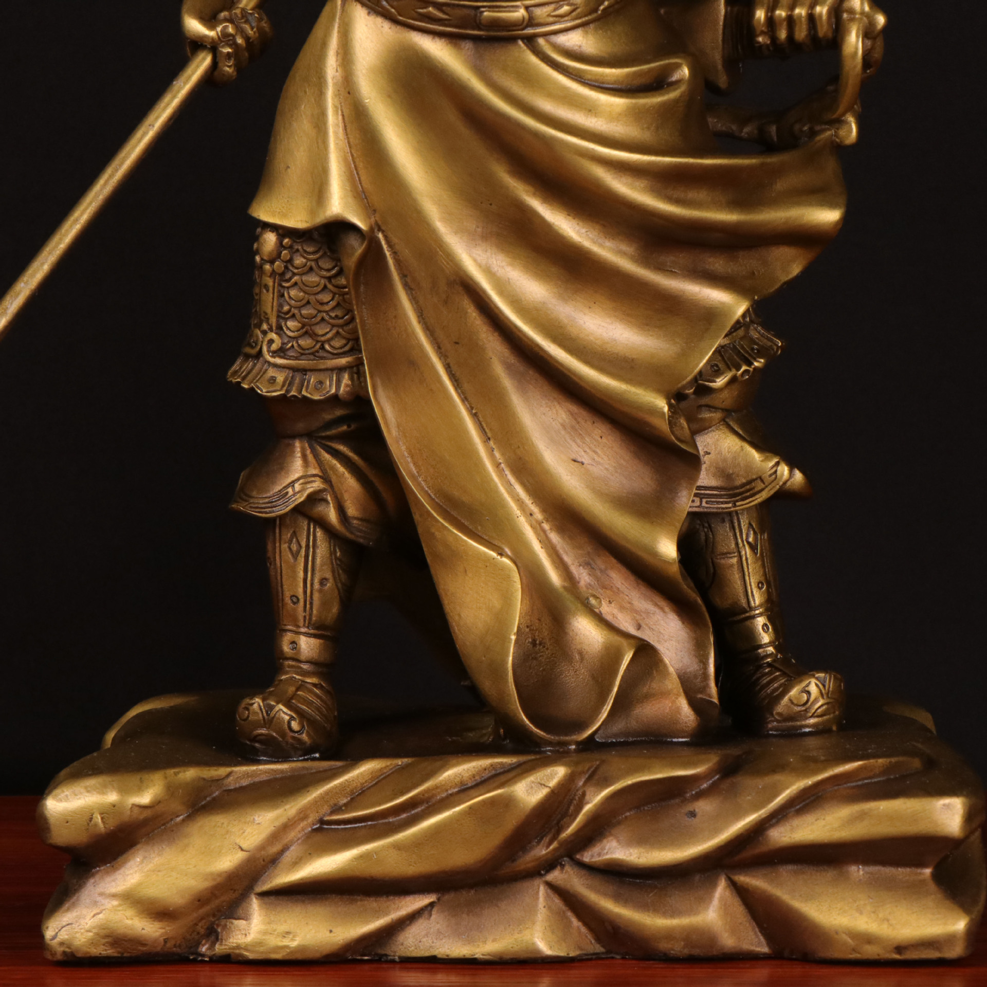 纯铜关公 铜关公 提刀关公 关帝关二爷家用供奉神像摆件厂家批发