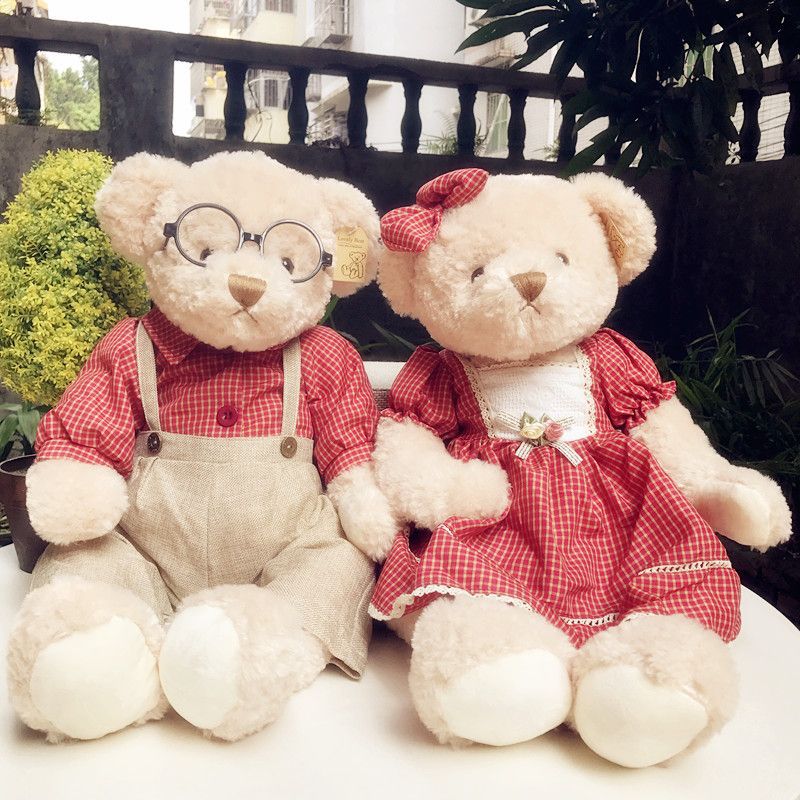新婚压床娃娃一对情侣熊毛绒玩具熊大号生日结婚礼物送闺蜜送朋友