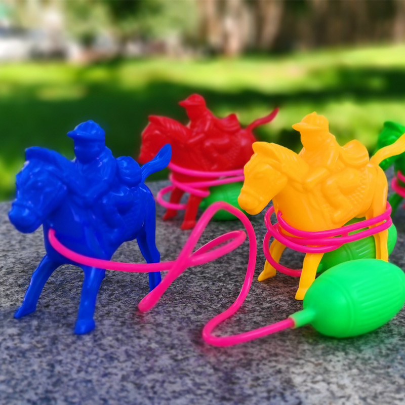 80后经典怀旧国货 气压小马赠品玩具 线控小马 压气马 儿时回忆