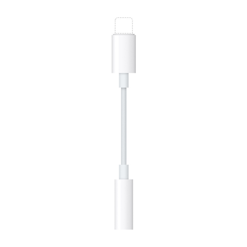 Applicable to iPhone Headphones Lightning to 3.5mm Converter Live Call Listening to Songs Audio Adapter Cable