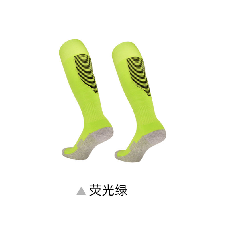 over the Knee Stockings Soccer Socks Adult and Children Thickened Training Socks Breathable Sweat Absorbing Athletic Socks Factory Wholesale