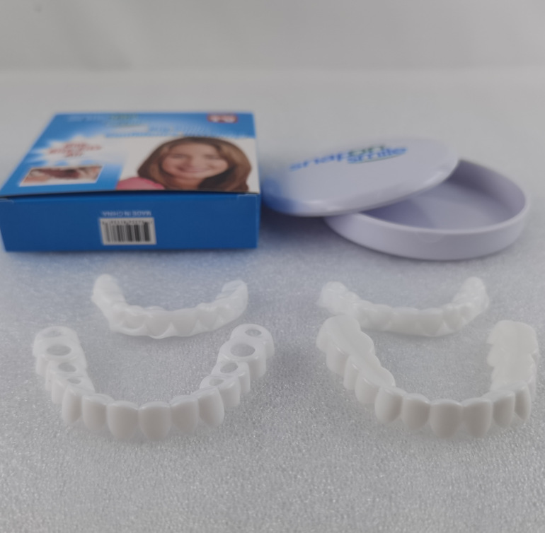 New Product False Teeth Set Tooth Socket Nursing Simulation False Teeth Set Tooth Socket Cross-Border Hot Product Correction Tooth Socket Snop on Smile