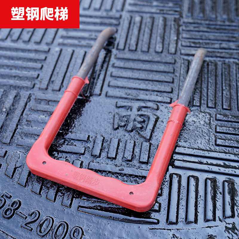 厂家直销踏步检查井专用塑钢爬梯污水井踏步球墨铸铁塑钢爬梯