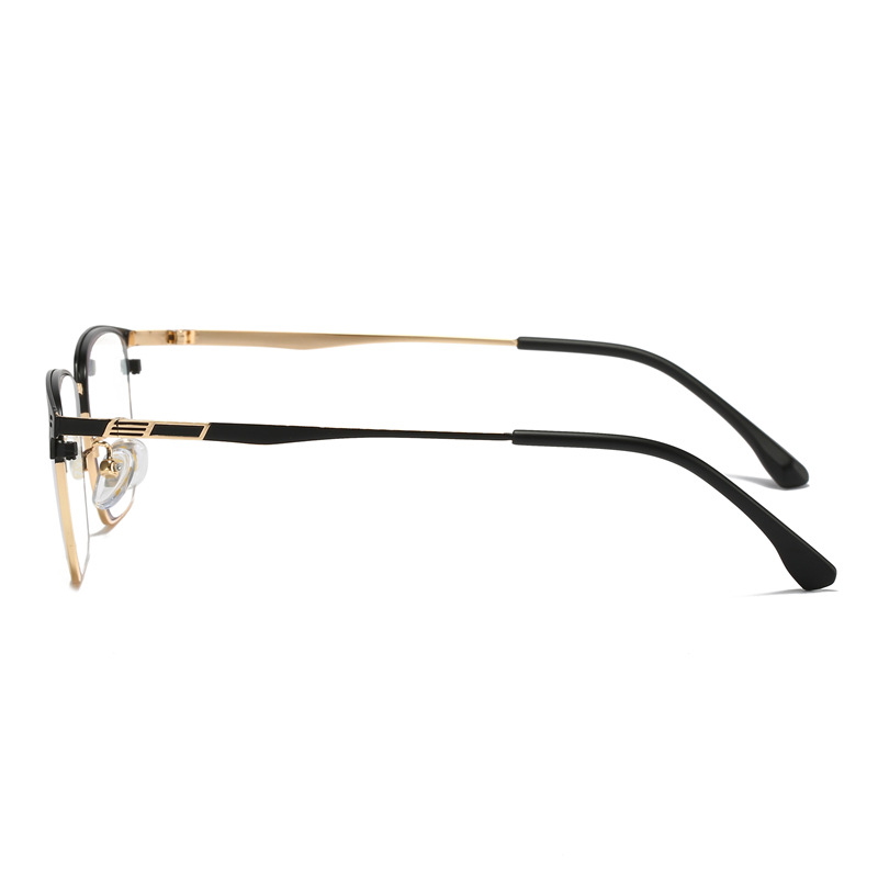2023 New Men's Anti-Blue Light Metal Presbyopic Glasses Men's Business HD Presbyopic Glasses Factory Wholesale