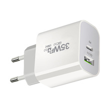 欧规PD35W氮化镓充电器 适用苹果15快充电头QC3.0手机平板USB适配