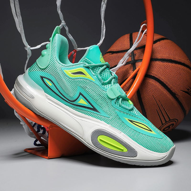 韦德全城11v2 男子轻量缓震防滑高回弹比赛篮球鞋鞋abat053-7