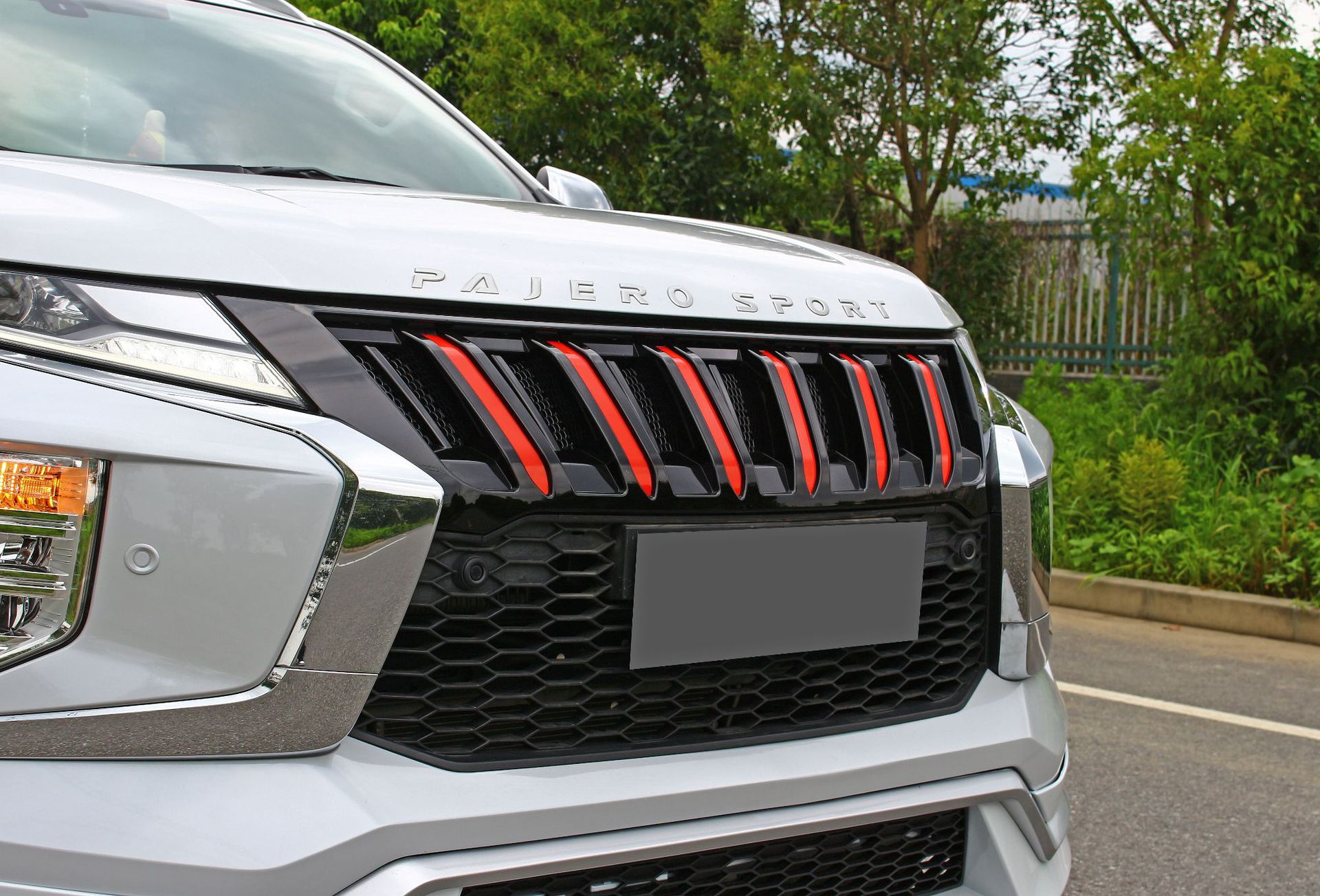 适用于16-20款三菱帕杰罗劲畅改装大包围运动套件尾翼后唇行李架