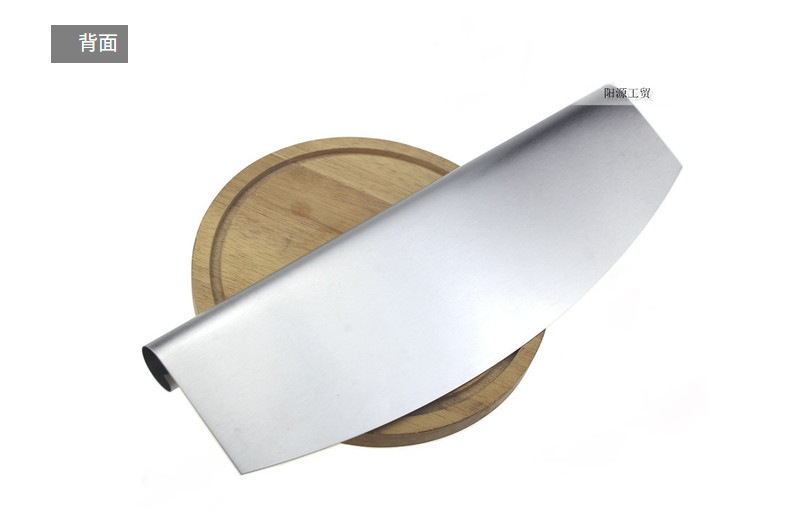 披萨刀削面肠粉刀金属切面器面团 切面刀卷边披萨铲带保护套