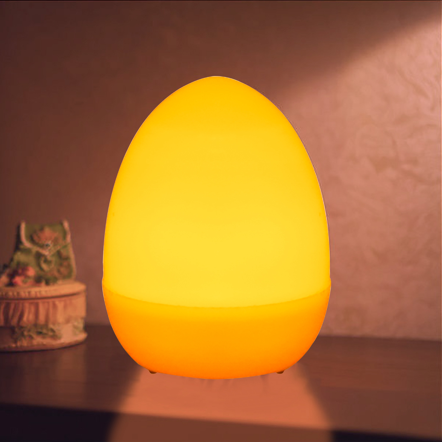 amazon跨境新品复活节装饰鸡蛋led彩蛋 家居派对电子仿真鸡蛋灯