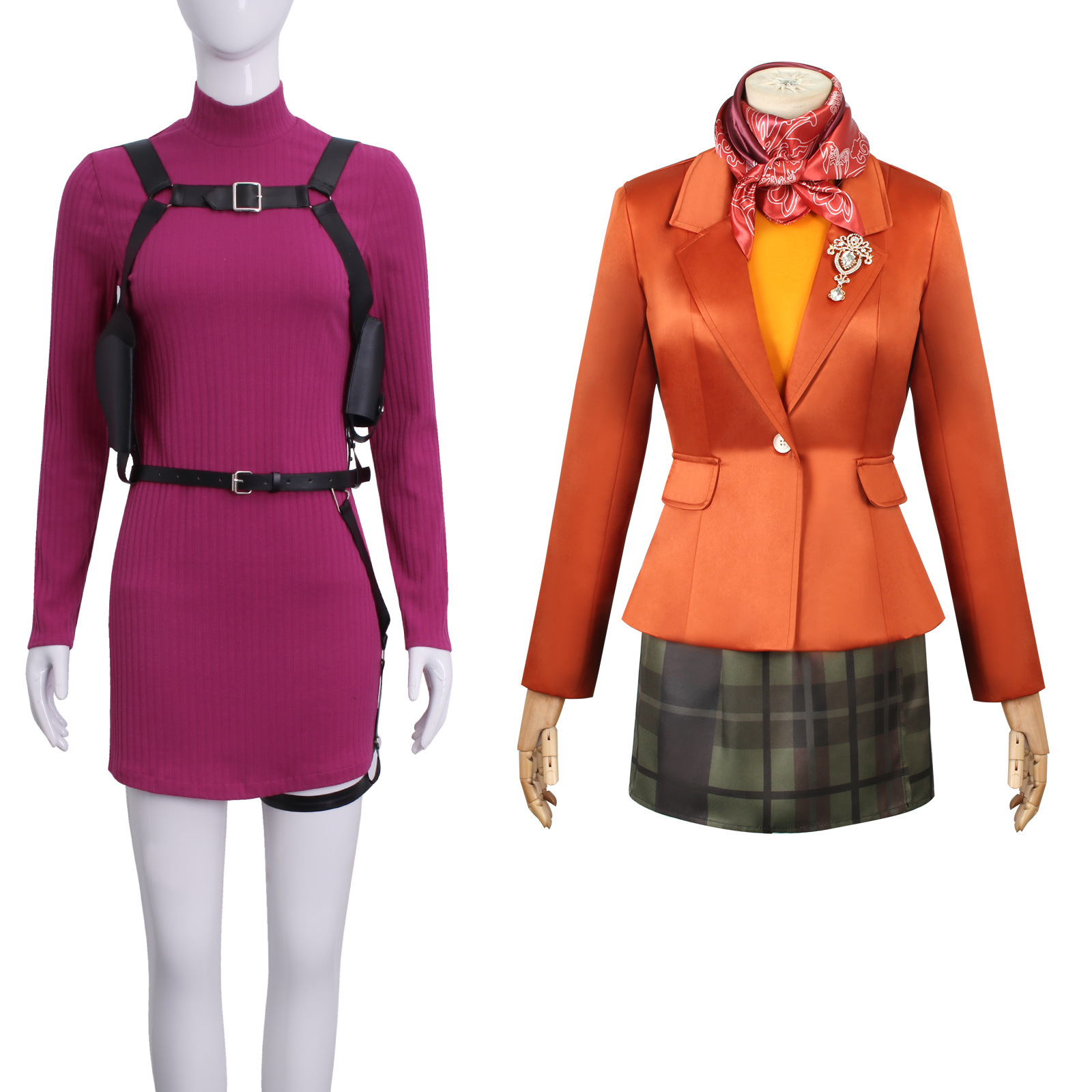 生化危机艾达王cos服 包臀裙红色连衣裙艾达王cosplay 万圣节服装