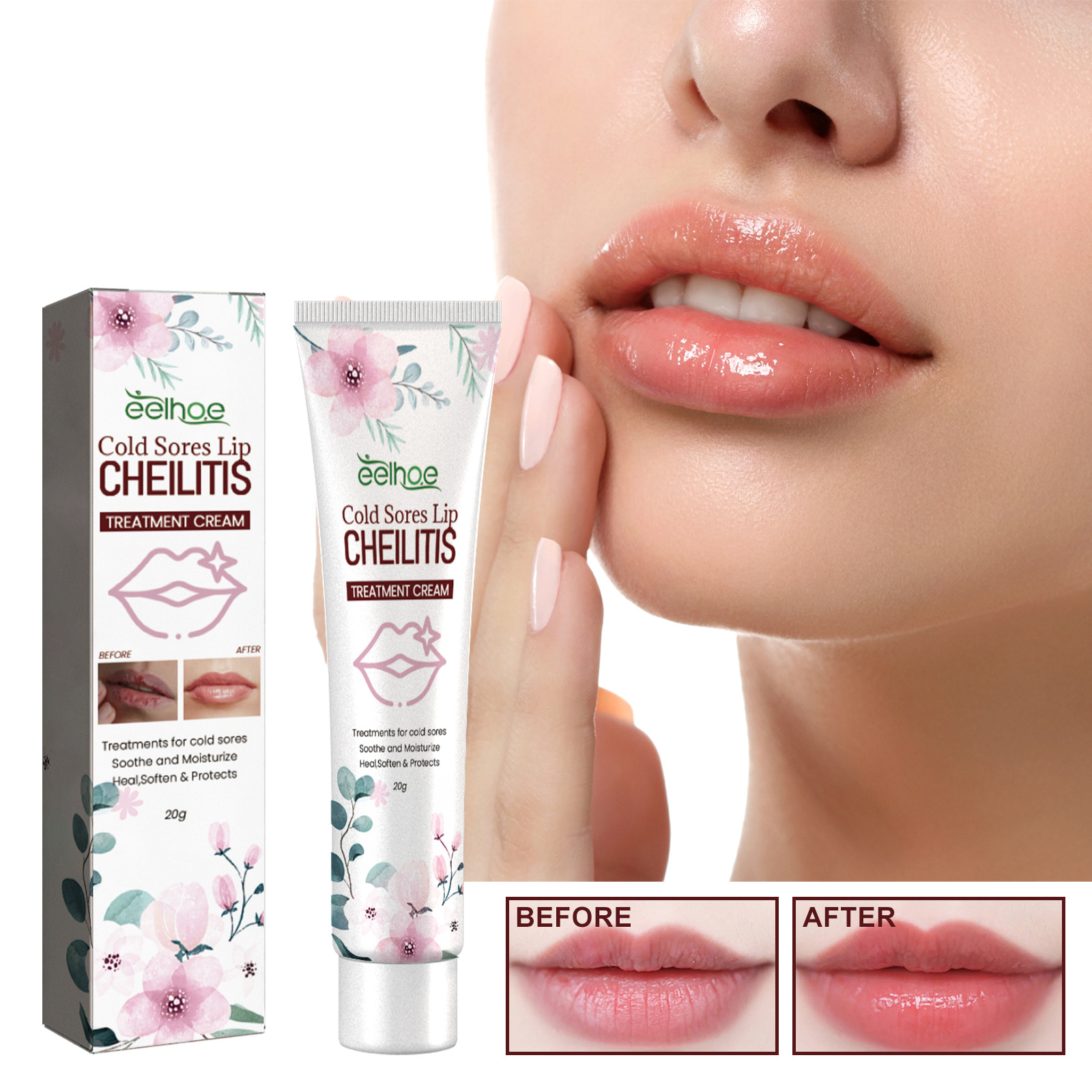 Eelhoe Lip Repairing Cream Repair Lip Dead Skin Fade Lip Lines Anti-Chapping Chapped Neck Cream