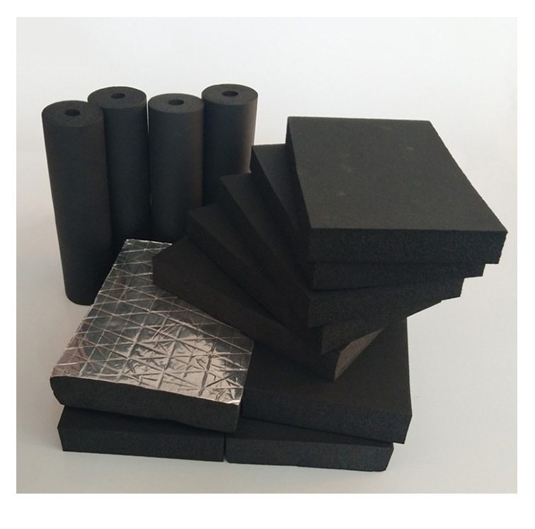 定制隔热橡塑海绵板b1级 不干胶黑色橡塑保温管 阻燃空调橡塑板