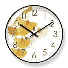 易普拉6235挂钟客厅钟表简约北欧时尚家用时钟挂表静音扫秒石英钟