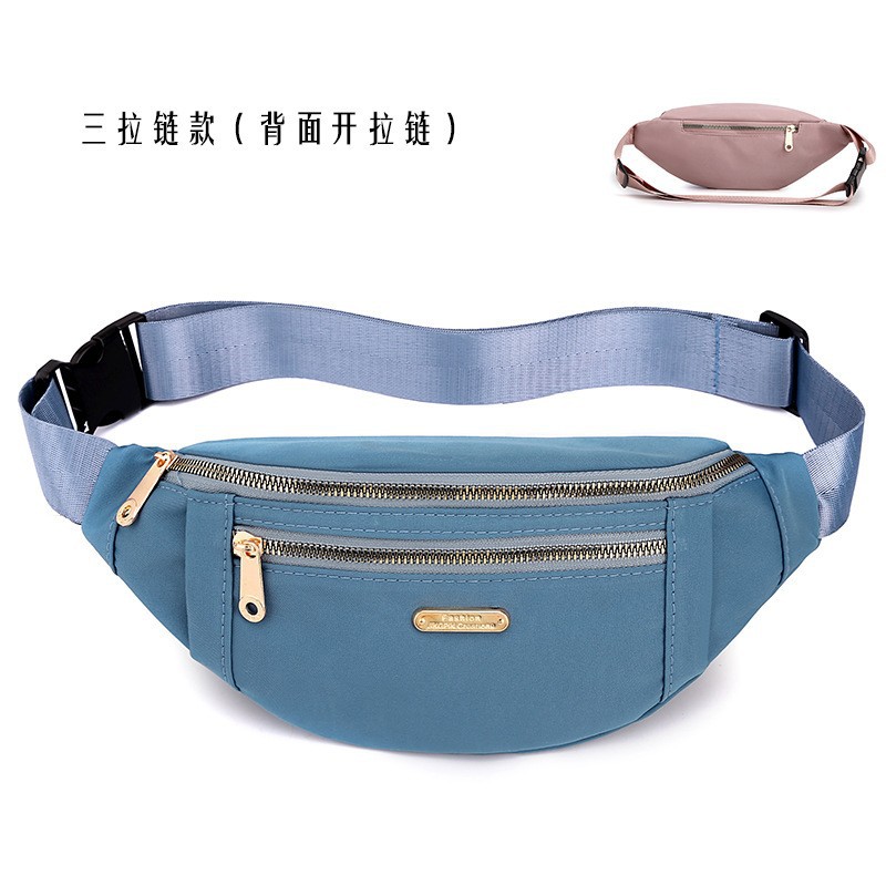 Candy Color Mobile Phone Waist Bag Men's Chest Bag Simple and Lightweight Small Shoulder Bag Women's Casual Sports Messenger Bag Men