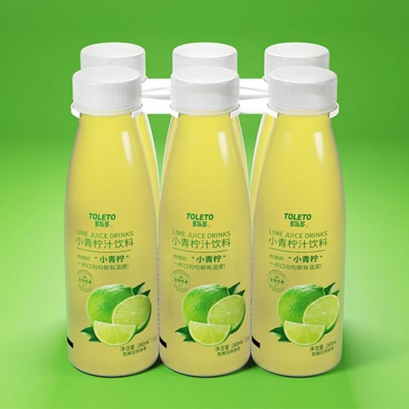 多乐多小青柠金桔汁饮料280ml*6瓶新鲜柠檬榨果汁山姆同款小青柠