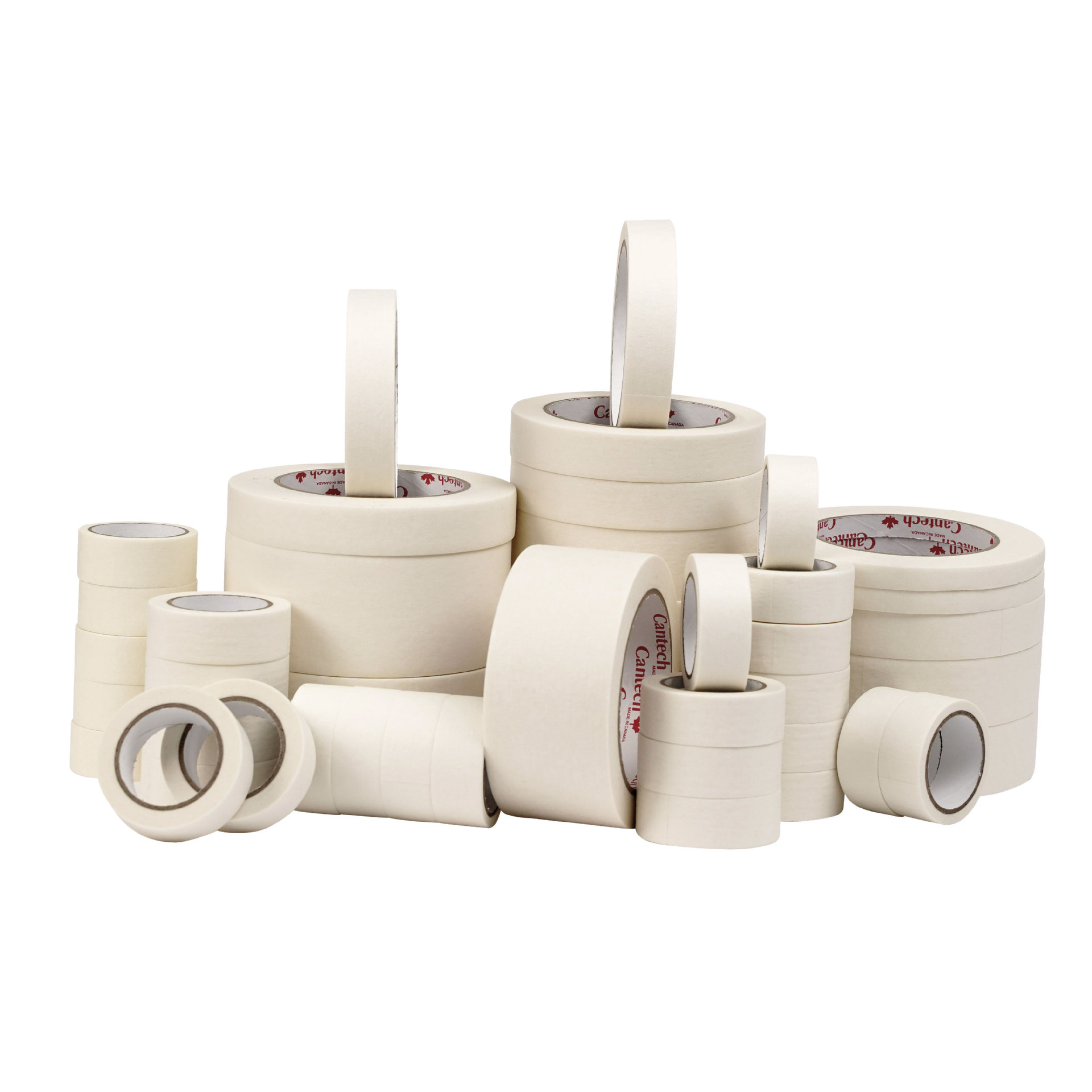 White Medium and High Adhesive Masking Tape Tape Wholesale Crease Paper Masking Decoration Spray Paint Beauty Seam Color Separation Single-Sided Masking Tape