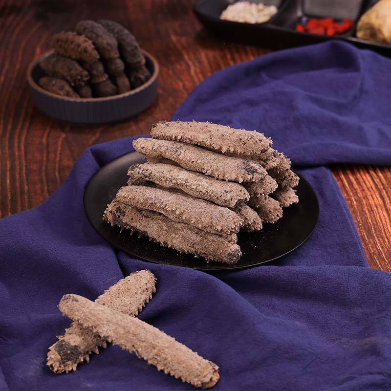 一德路批发无沙冲子参 淡干冲参 关东 关西 辽参刺参海参 20-60头