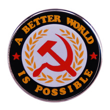 共产国际锤子镰刀别针徽章胸针冰箱贴画马克思列宁主义周边纪念品