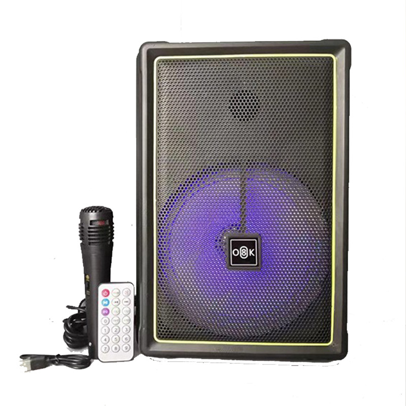 Square Dance Audio Outdoor Player Portable Mobile Karaoke Bluetooth Speaker Sound High Volume with Wired Microphone