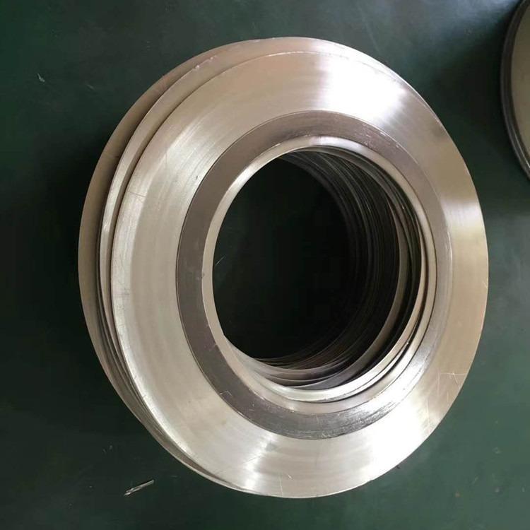 供应金属缠绕垫片 管道法兰垫片 金属缠绕垫 带内外环金属缠绕垫