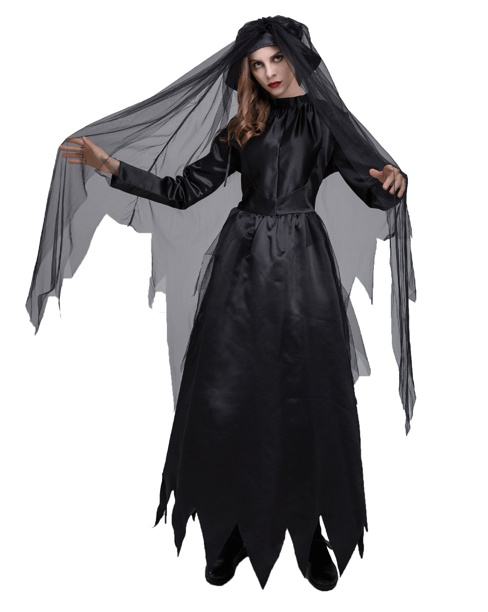 欧美女式万圣节服饰 角色扮演吸血鬼新娘服装 成人女鬼表演舞台装