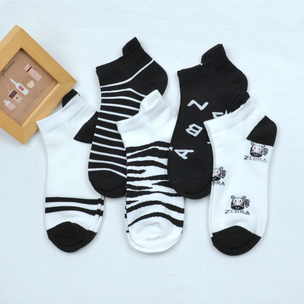 Combed Cotton Socks Men and Women Socks Xinjiang Cotton Sweat-Absorbent Ankle Socks Spring and Autumn Thin Socks Student Breathable Cotton Socks