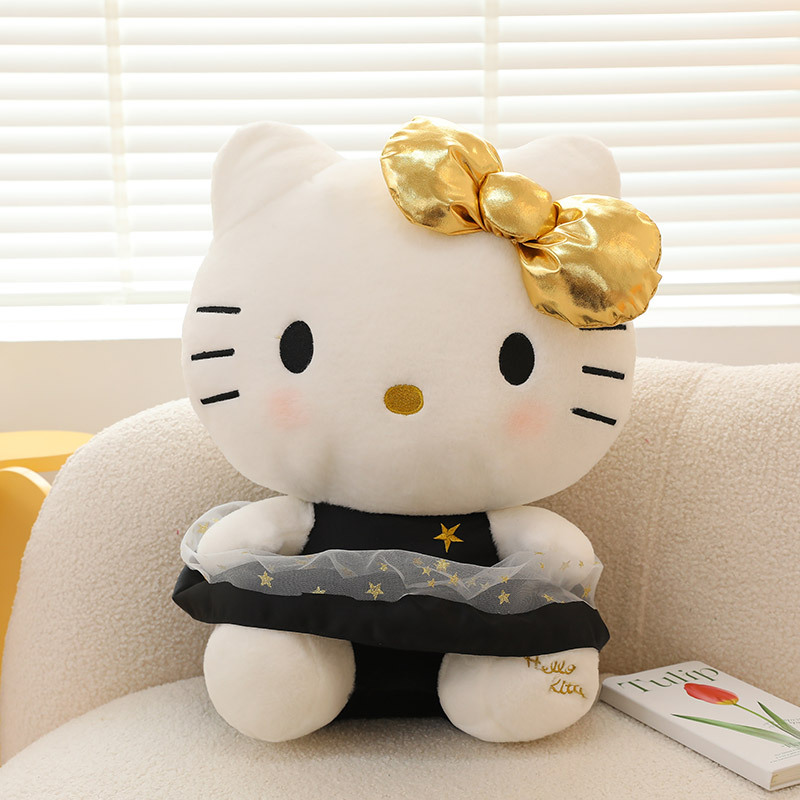 New Black Gold Clow M Plush Toy Black Gold Melody Doll Sanrio Doll Valentine's Day Girls' Gifts