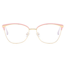 防蓝光 眼镜新款素颜猫眼镜架 欧美跨境高级感光学镜可配度数男女