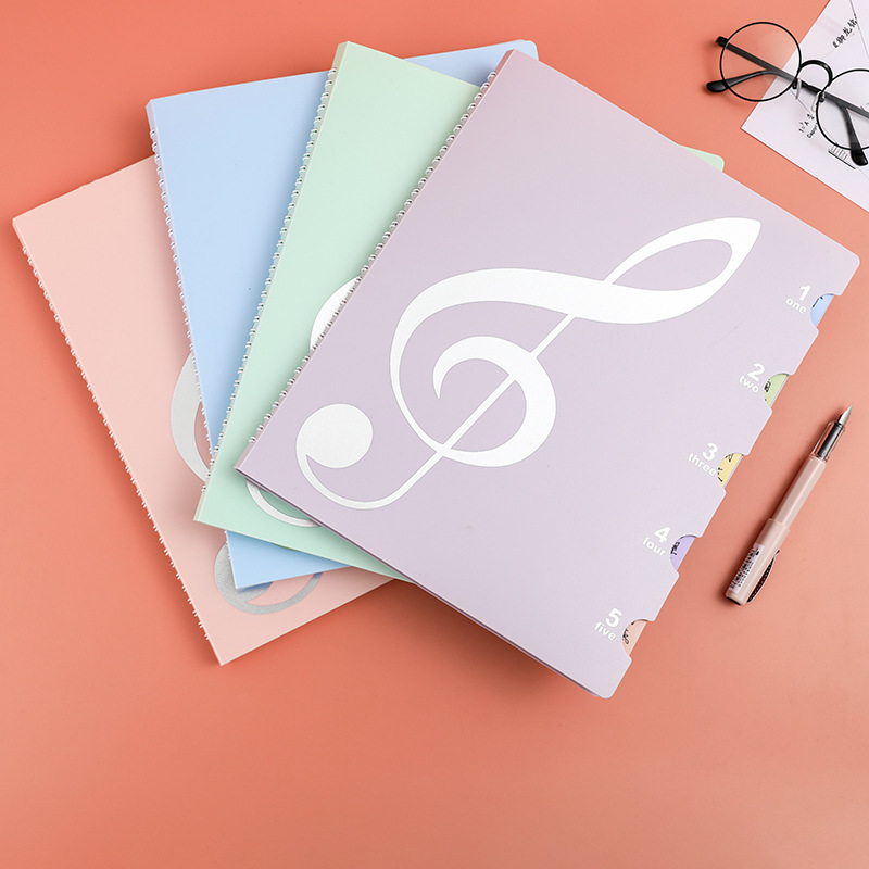 Multi-Function Change Music Folder Folder Color Inner Page Piano Score Music Folder Sub-Can Modify 20 Pages Pregnancy Test Book Sheet Music Folder Music Folder