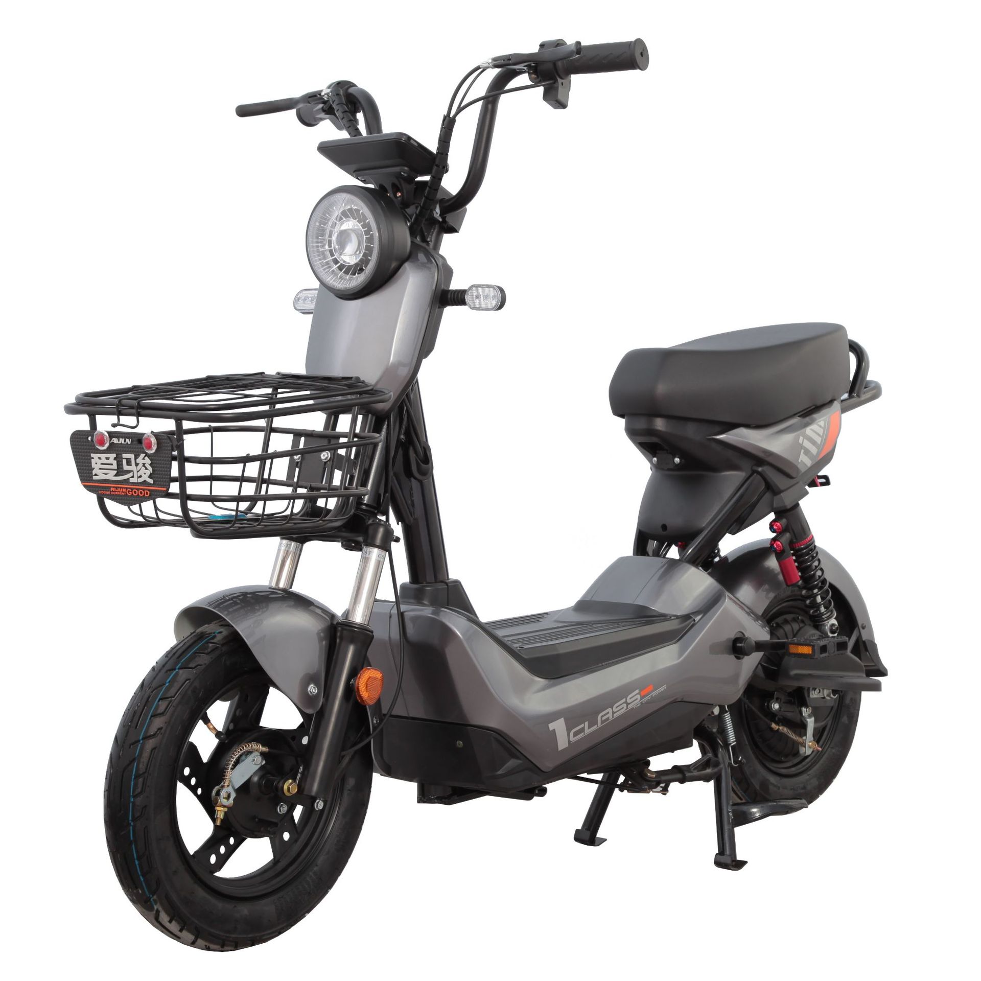 爱骏131电动车60v成人电瓶车双人133电动自行车踏板长续航大功率