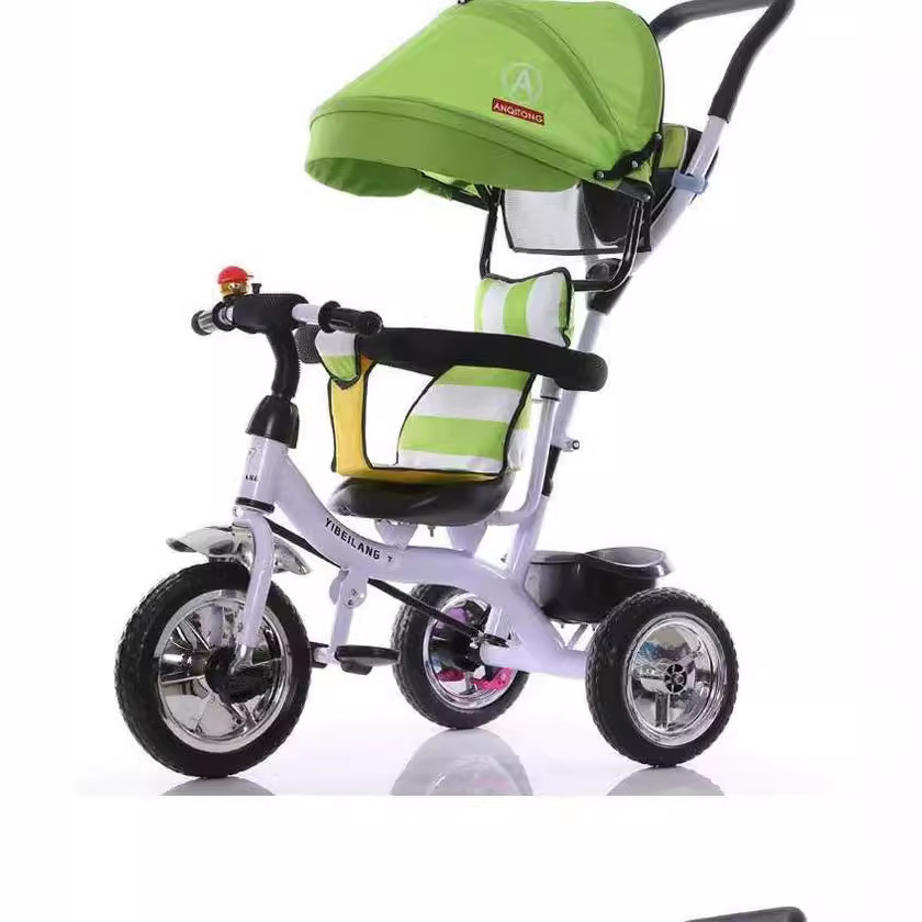 Children's Three-Wheeled Bicycle Baby Stroller Baby Stroller Baby Small Three-Wheeled Children Four-in-One Factory Supplier