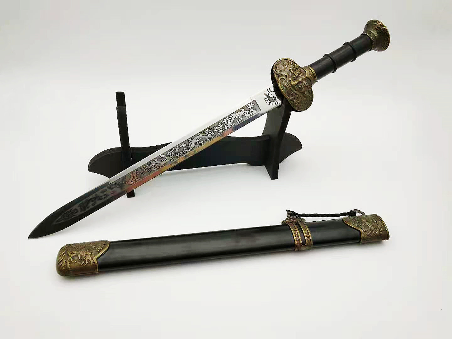 龙泉市工艺剑 旅游纪念礼品剑 18-1不锈钢小龙渊剑 未开刃