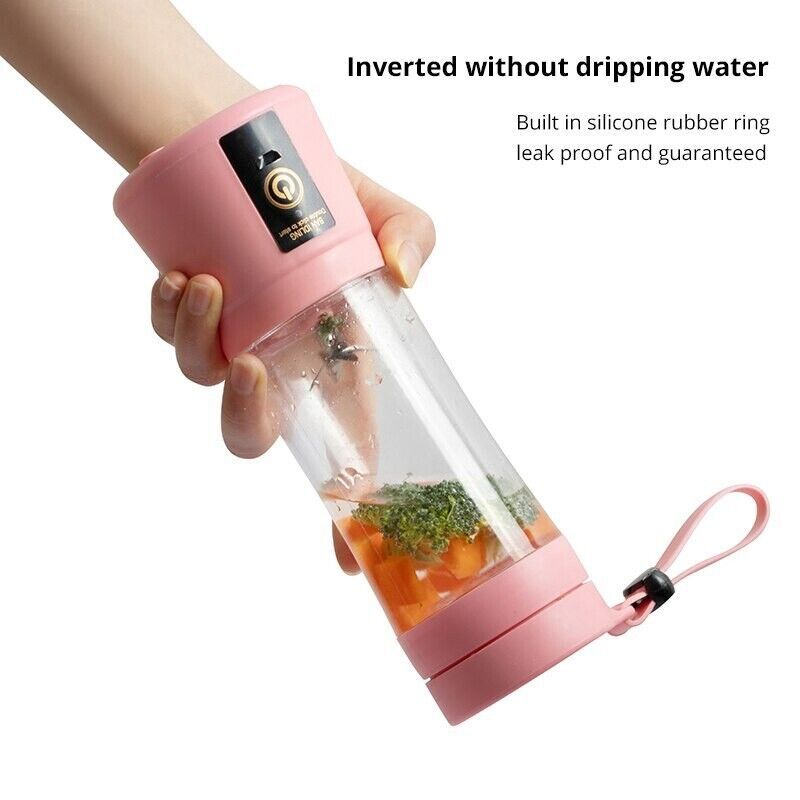 6-Leaf Portable Fruit Juicer Household Small Mini USB Charging Blender Juicer Cup Powerful Mixer