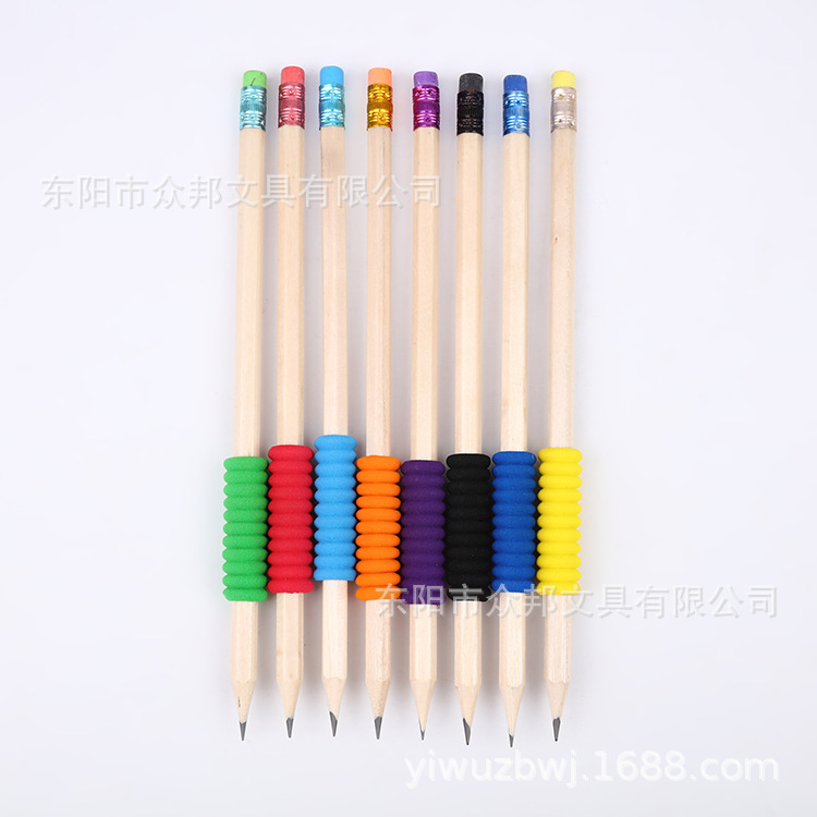 Hb Pencil Holding Device Pencil Set Children's Writing Pencil Foreign Trade Pencil Factory Direct Sales