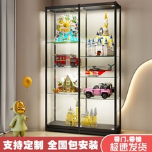 乐高玻璃展示柜家用透明陈列柜动漫高达玩具模型展示柜手办展示灬