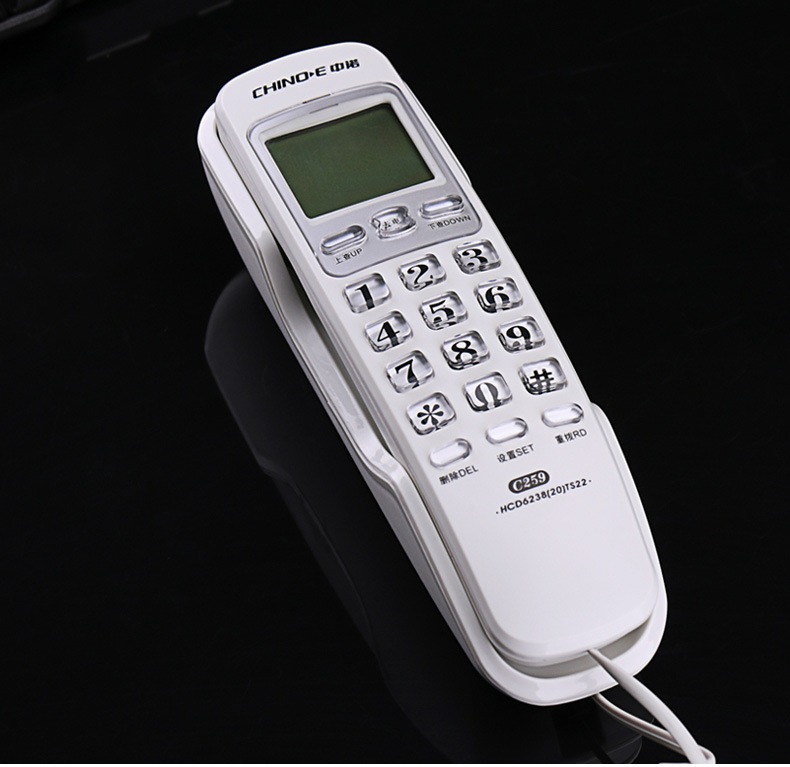 包邮中诺来电显示电梯壁挂式小挂机电话机酒店宾馆座机分机挂墙壁