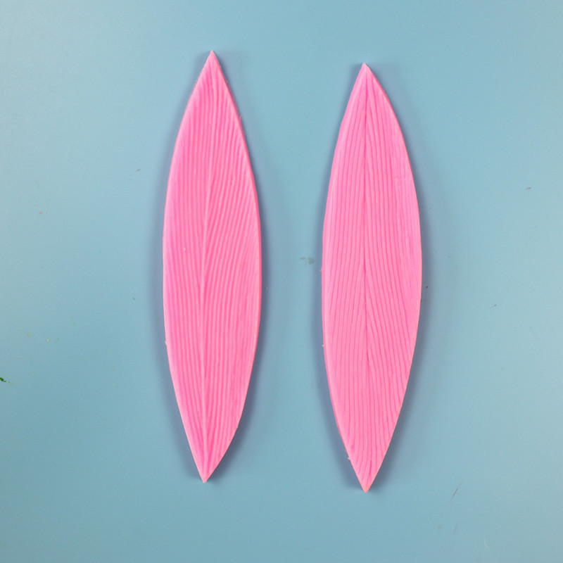 diy翻糖蛋糕模具 立体柳叶一对 树叶硅胶模 蛋糕烘焙工具