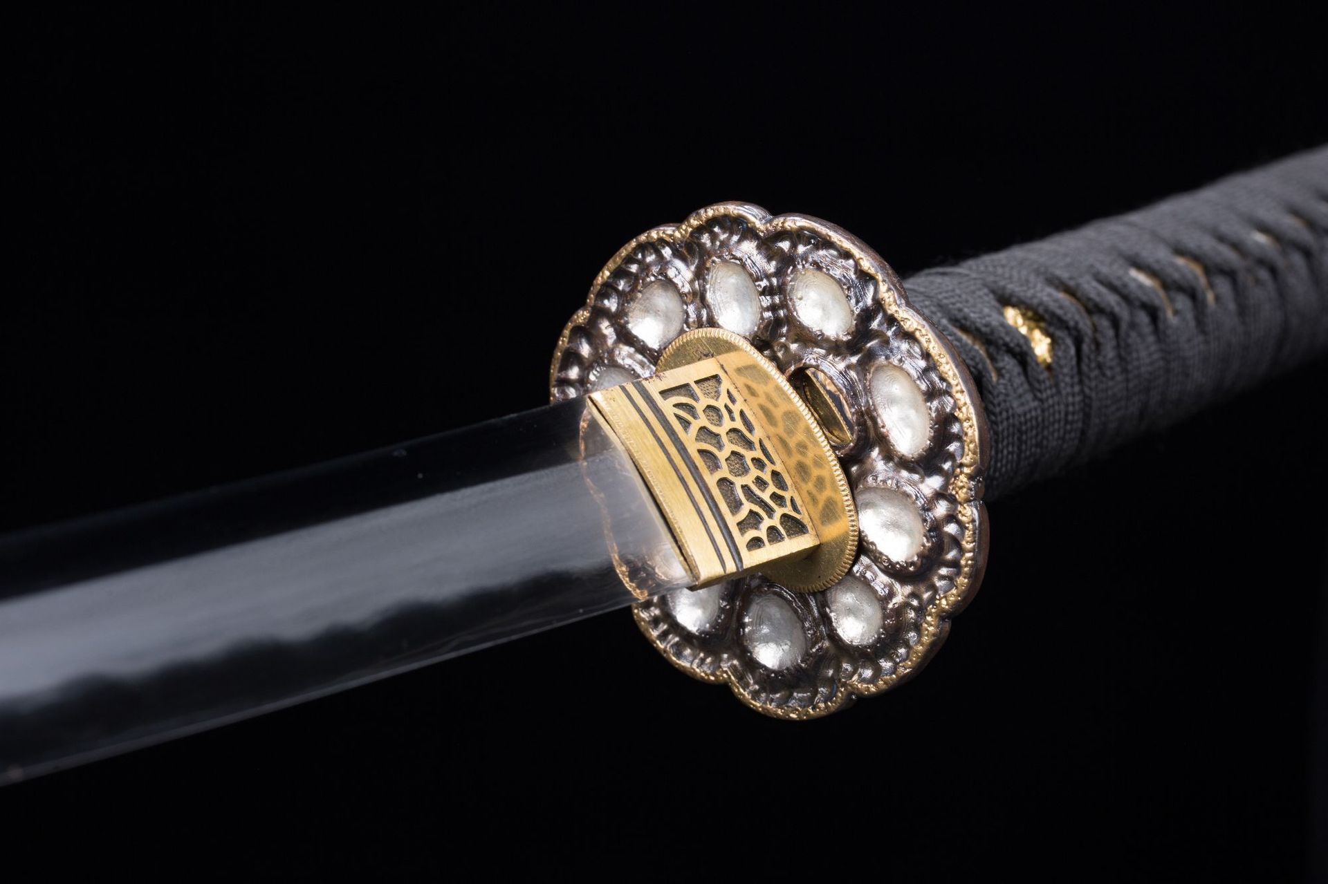 龙泉市秦刀剑龙骨一体三枚合夹钢日本剑防身冷兵器手工硬剑未开刃