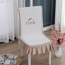 DHA0餐桌椅垫套装餐桌布简约中式坐垫靠垫一体家用连体垫防滑凳子