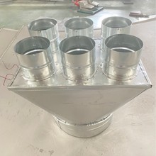 中央空调风管机出风口不锈钢回风箱集风箱新风空调接口风管机接头