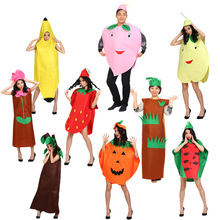 儿童节舞台表演服装亲子走秀服学校手工自制环保服装蔬菜水果服装