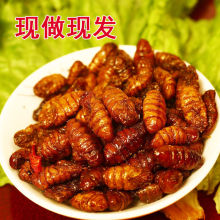 新鲜金丝蚕蛹5斤不加盐鲜活冷冻农家桑蚕蛹山东特产黄金蛹_阿里巴巴找