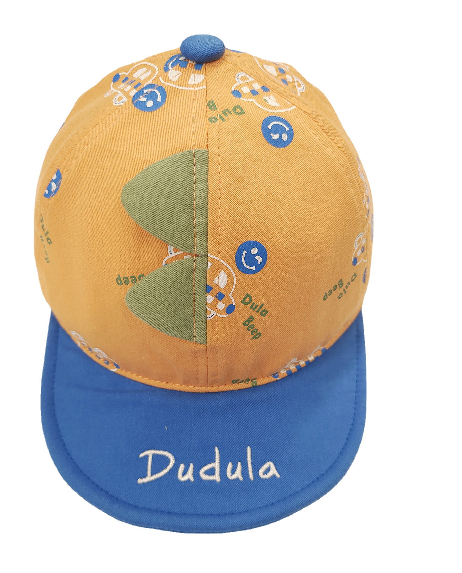 Peaked Cap Dudula Children's Sun Hat Printed Smiley Face Automobile Belt Tongue Hat