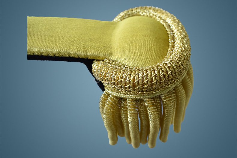 乐队演出金属丝肩章流苏礼仪队制服舞台演出印度丝流苏肩牌可定制