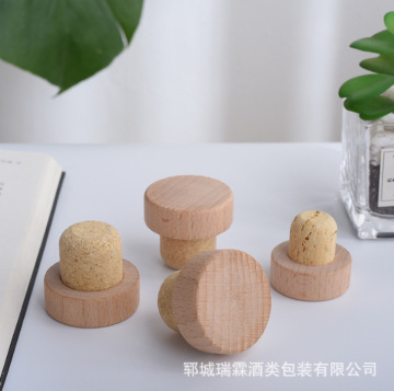榉木高分子软木塞多规格玻璃瓶木塞红酒瓶橡木软木塞可印logo
