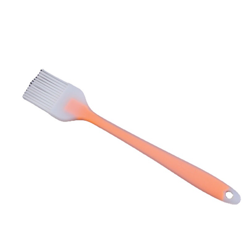 Baking Tool Color Transparent Head Silicone Integrated Butter Brush Small Silicone Brush Oil Brush Barbecue Brush