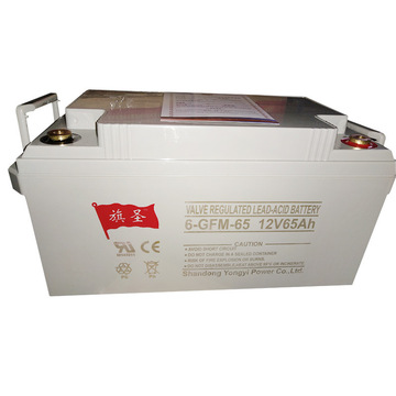 旗圣12v65ah蓄电池 6-gfm-65太阳能通讯基站直流屏ups电源eps专用